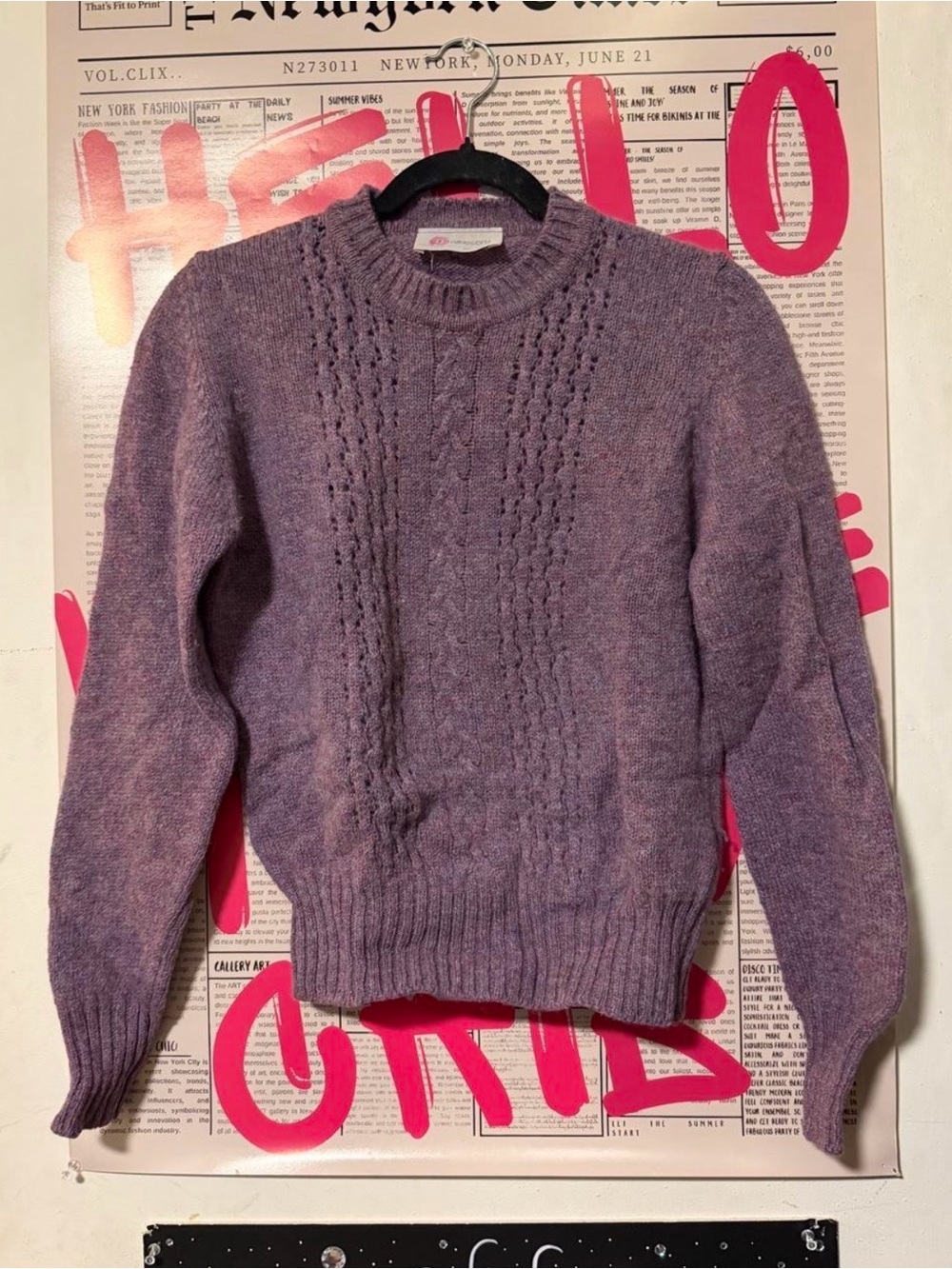 Vintage Pitlochry of Scotland Cable Knit Sweater